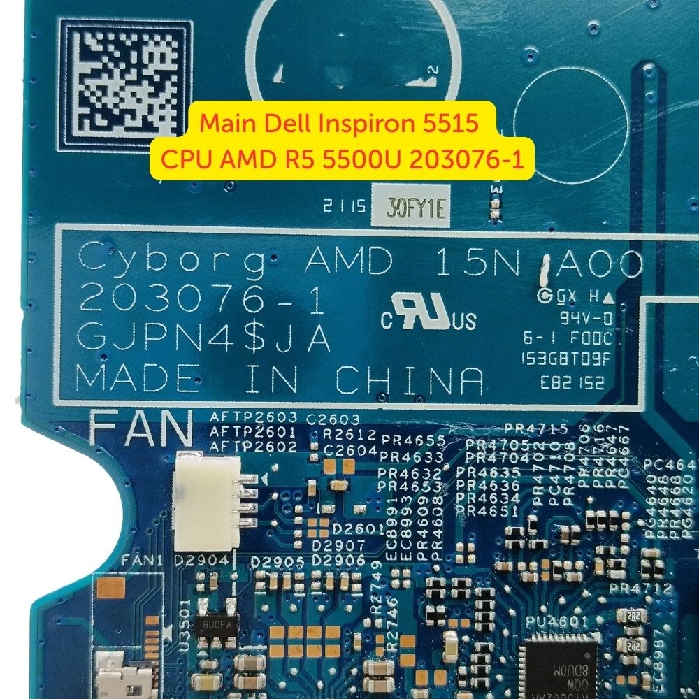 Main Dell Inspiron 5515 CPU AMD R5 5500U 203076-1
