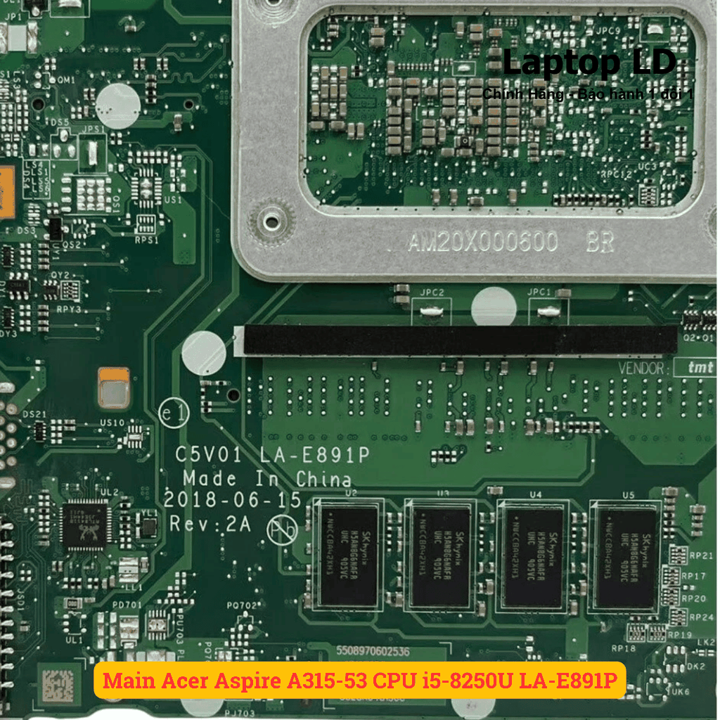 Main Acer Aspire A315-53 CPU i5-8250U LA-E891P