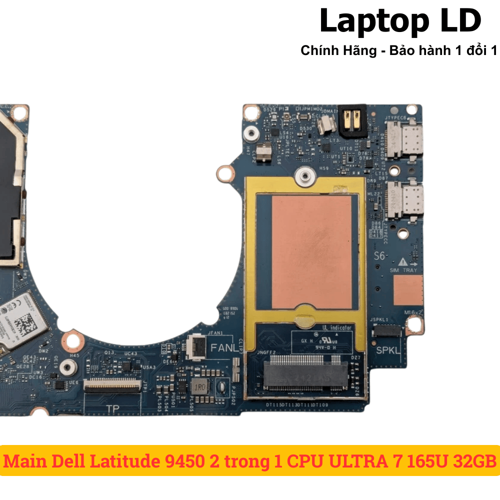 Main Dell Latitude 9450 2 trong 1 CPU ULTRA 7 165U 32GB