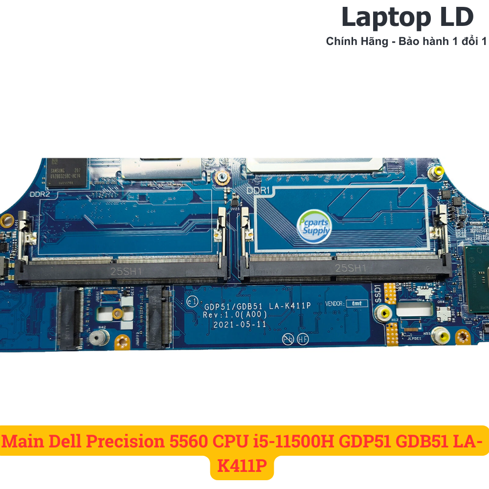 Main Dell Precision 5560 CPU i5-11500H GDP51 GDB51 LA-K411P
