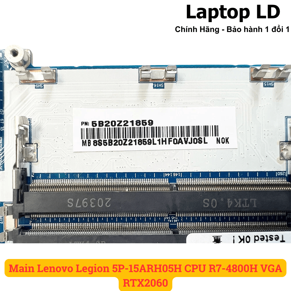 Main Lenovo Legion 5P-15ARH05H CPU R7-4800H VGA RTX2060