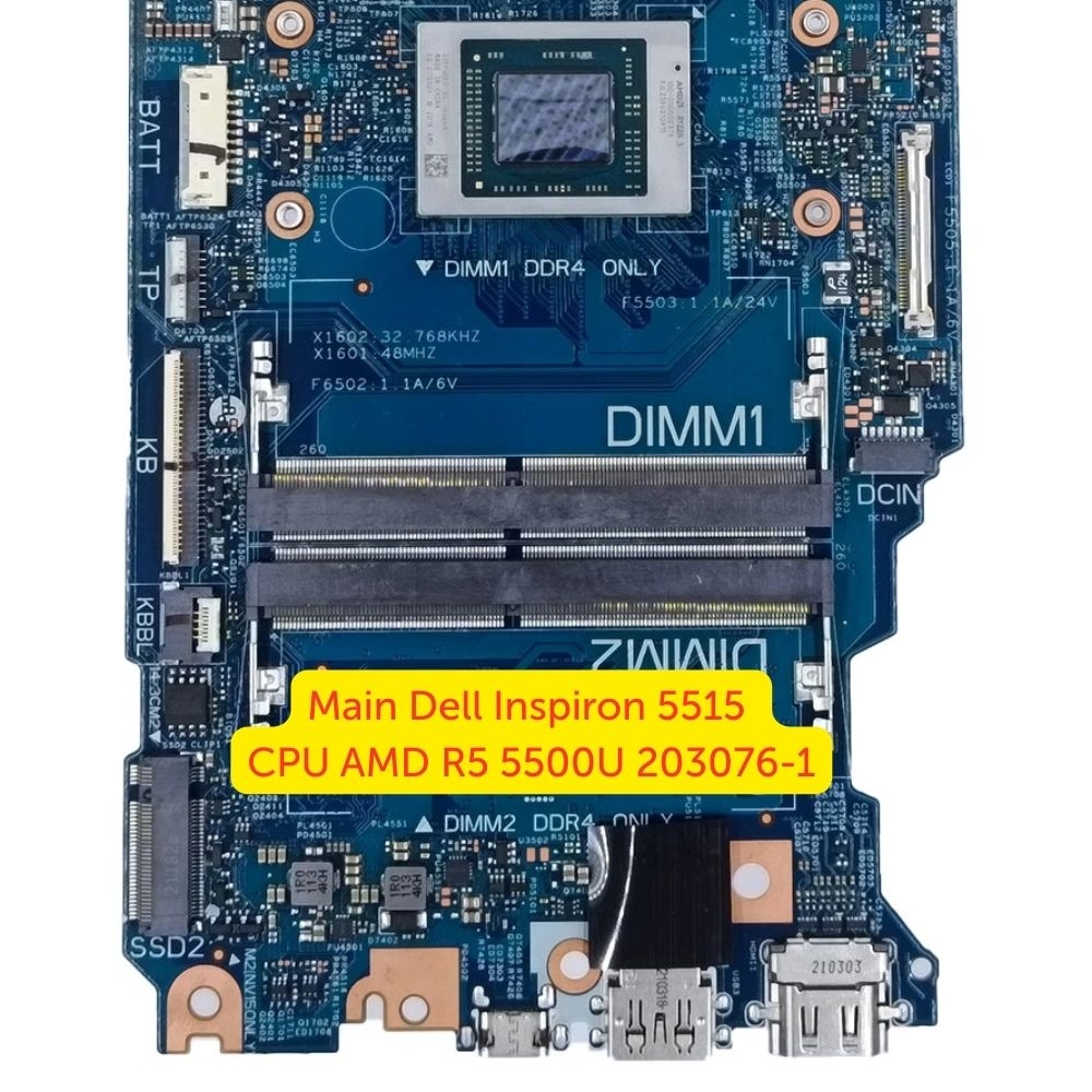 Main Dell Inspiron 5515 CPU AMD R5 5500U 203076-1