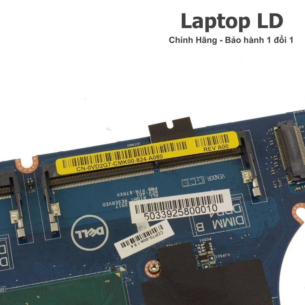 Main Dell Latitude E5480 CPU i7-7820HQ 2.6GHz DDR4 LA-E141P LA-E142P