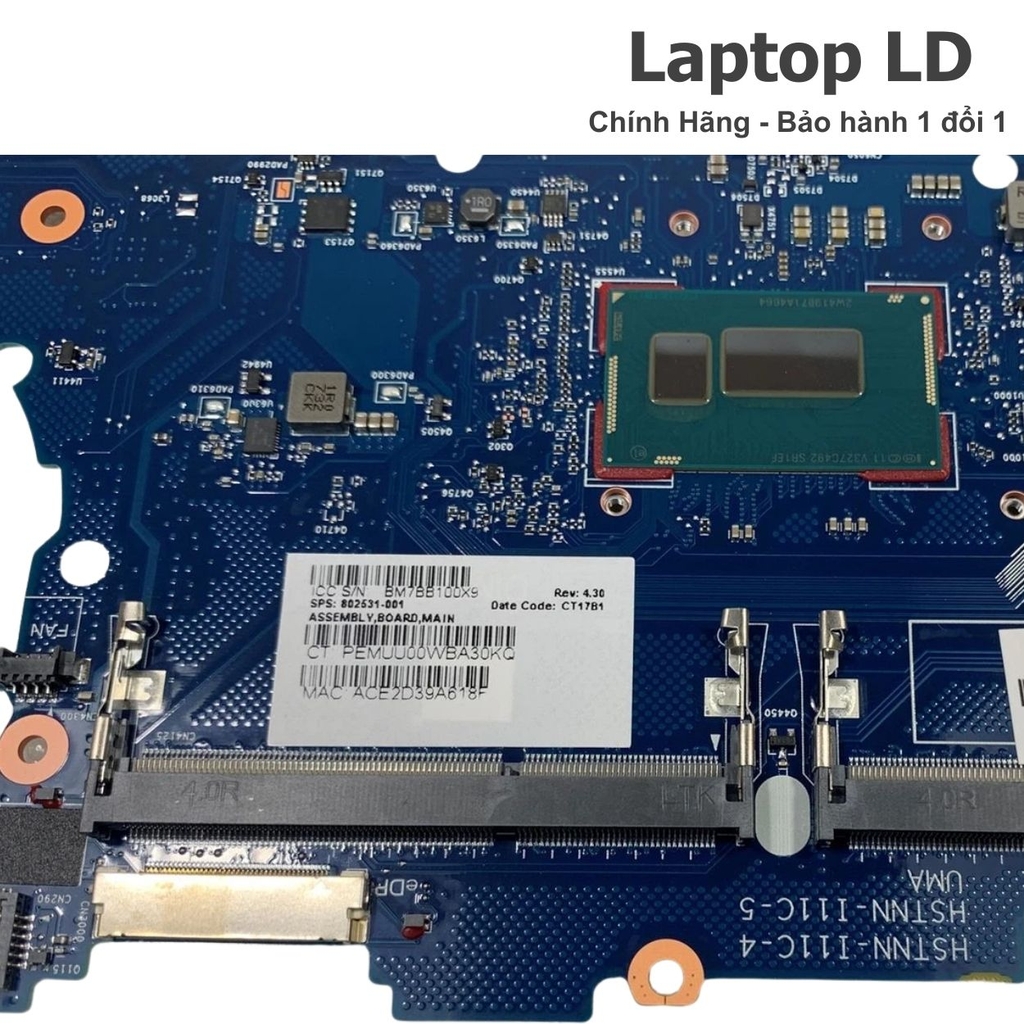 Main HP EliteBook 740 G1 CPU i7-4600U 802533-601 Chính Hãng, BH 1 Đổi 1