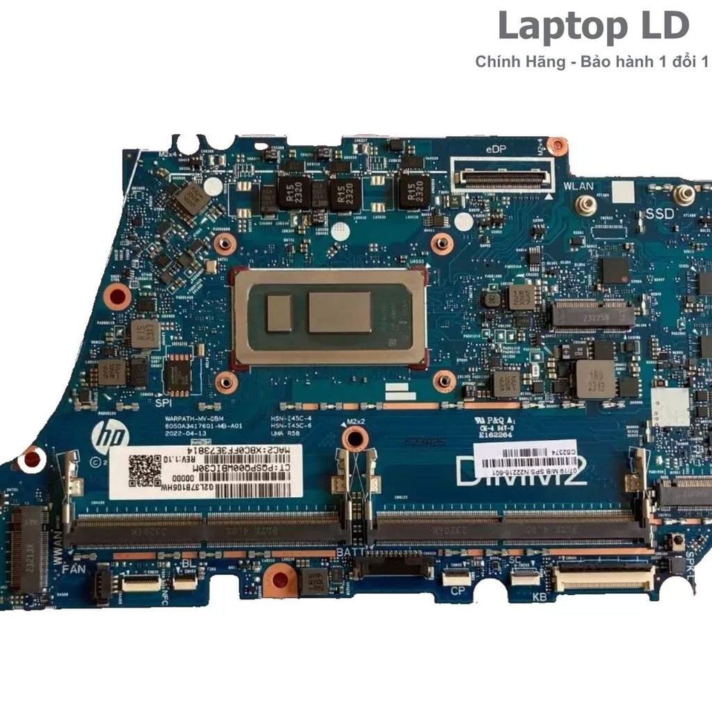 Main HP ELITEBOOK 840 G9 / 845 G9 / 850 G9 / 855 G9 CPU i7-1265U