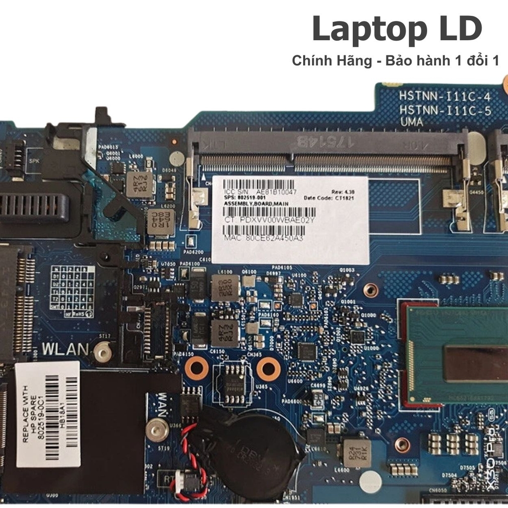 Main HP EliteBook 850 G1 CPU I5-4210U 6050A2560201 Chính Hãng, BH 1 Đổi 1