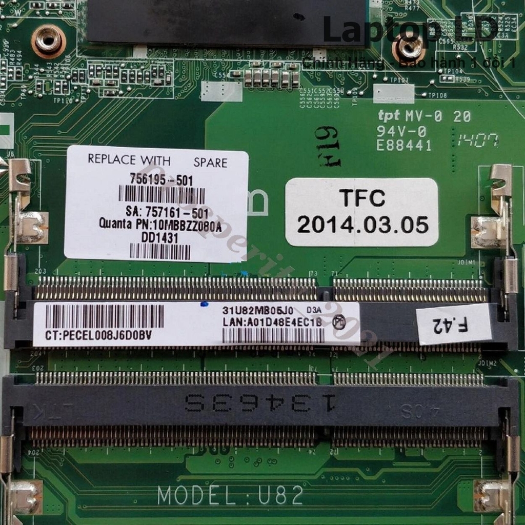 Main HP Pavilion 14-N CPU I5-4200U DA0U82MB6D0 Chính Hãng, BH 1 Đổi 1