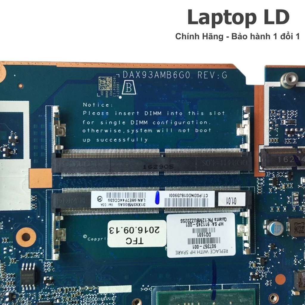 Main HP ProBook 455 G4 CPU A9-9410 DAX93AMB6G0 Chính Hãng, BH 1 Đổi 1