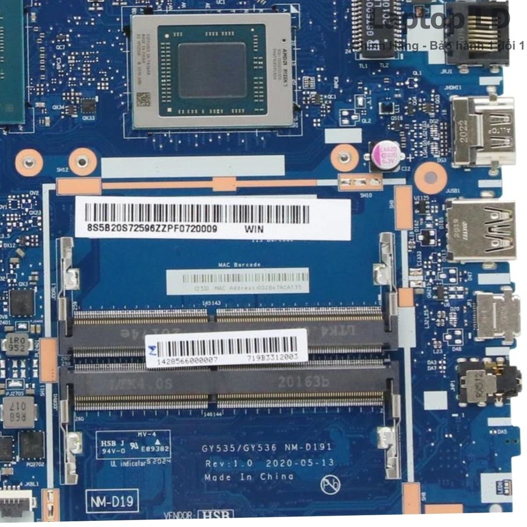 Main Lenovo ideapad Gaming 3-15ARH05 CPU R7-4800H GTX1650 4G