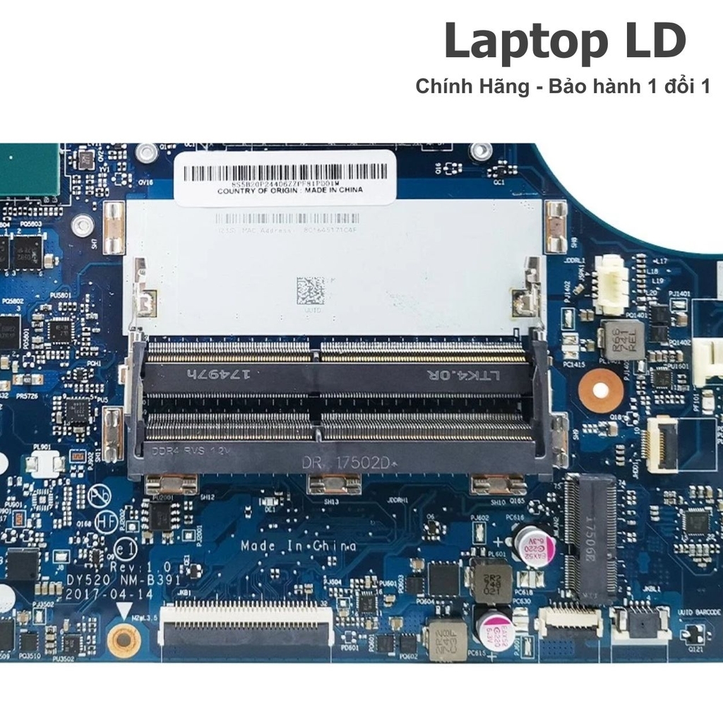 Main Lenovo Legion Y520-15IKBM CPU i7-7700HQ NM-B391