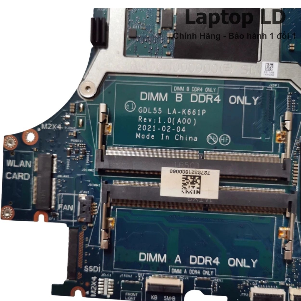 Main Dell G15 5510 | CPU i7-10870H | RTX3050Ti | LA-K662P