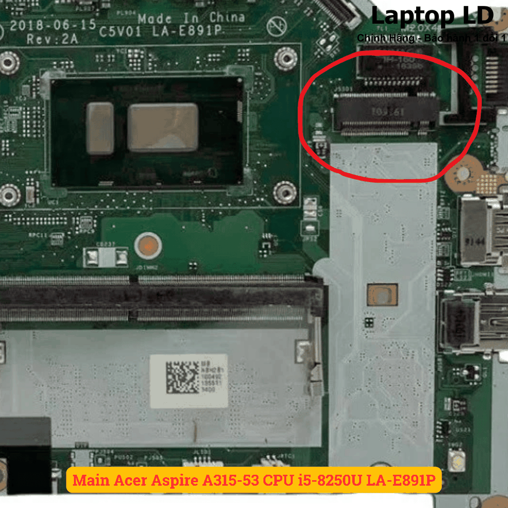 Main Acer Aspire A315-53 CPU i5-8250U LA-E891P