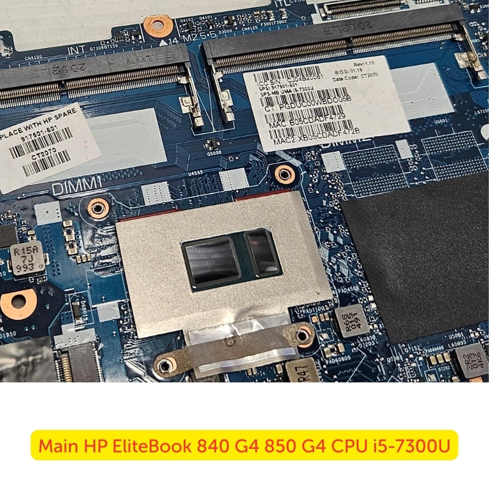 Main HP EliteBook 840 G4 850 G4 CPU i5-7300U