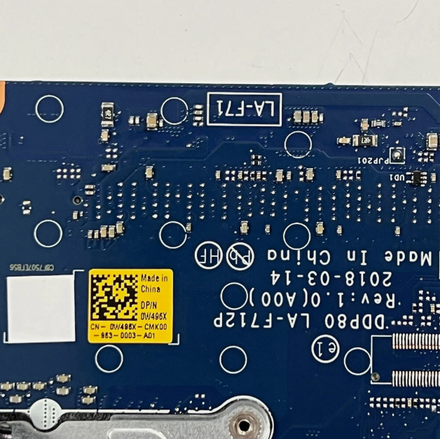 Main Dell Latitude 5591 CPU I7-8850H LA-F712P