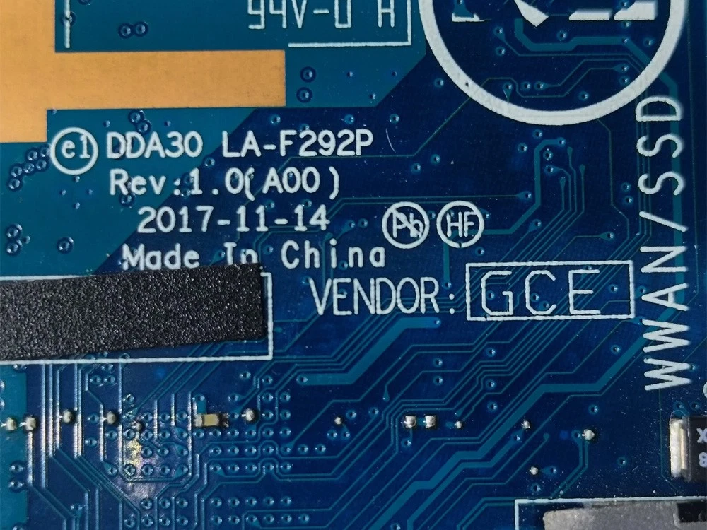 Main Dell Latitude 13 7390 2 trong 1 | CPU i5-8350U LA-F292P