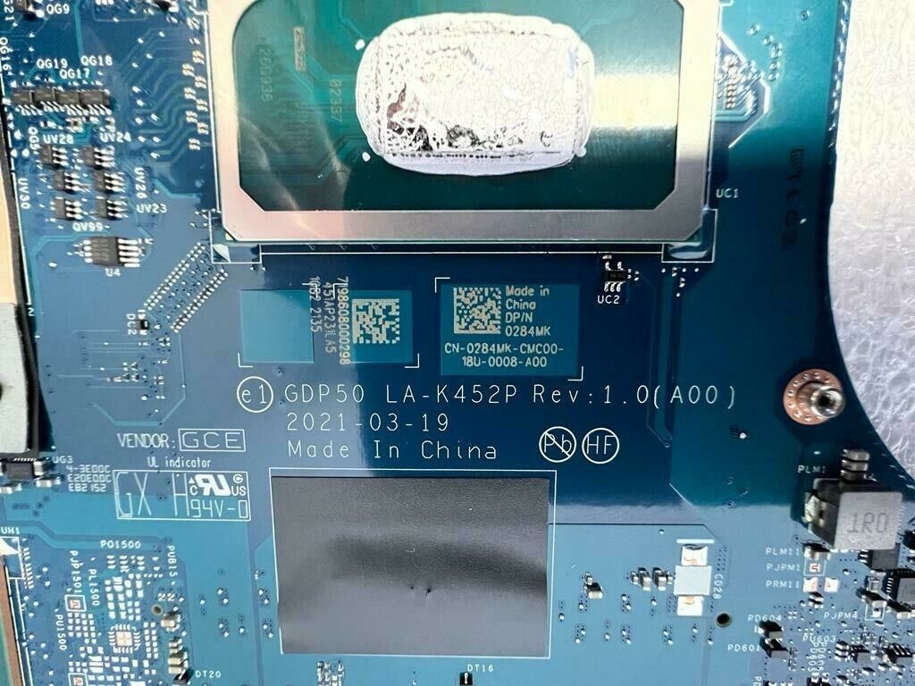 Main Dell ALIENWARE M15 R6 CPU i7 11800 4.6GHz 8GB LA-K452P