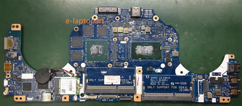 Main Dell Alienware 13 R2 CPU i7-6500U LA-C901P