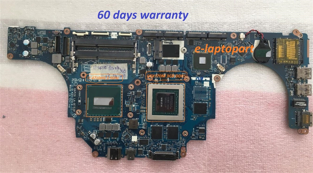 Main Dell Alienware 15 R1 | 17 R2 CPU i7-4980HQ LA-B753P