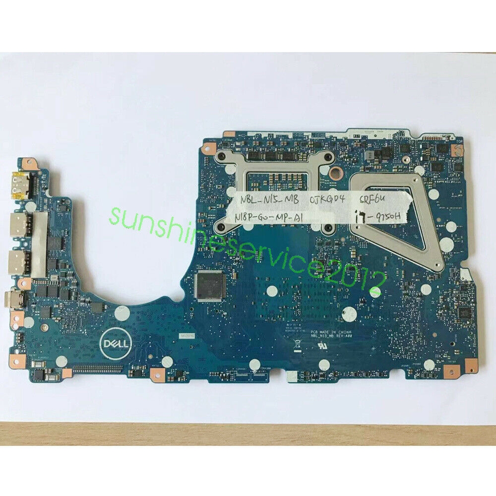 Main DELL inspiron 7590 7591 CPU I7-9750H