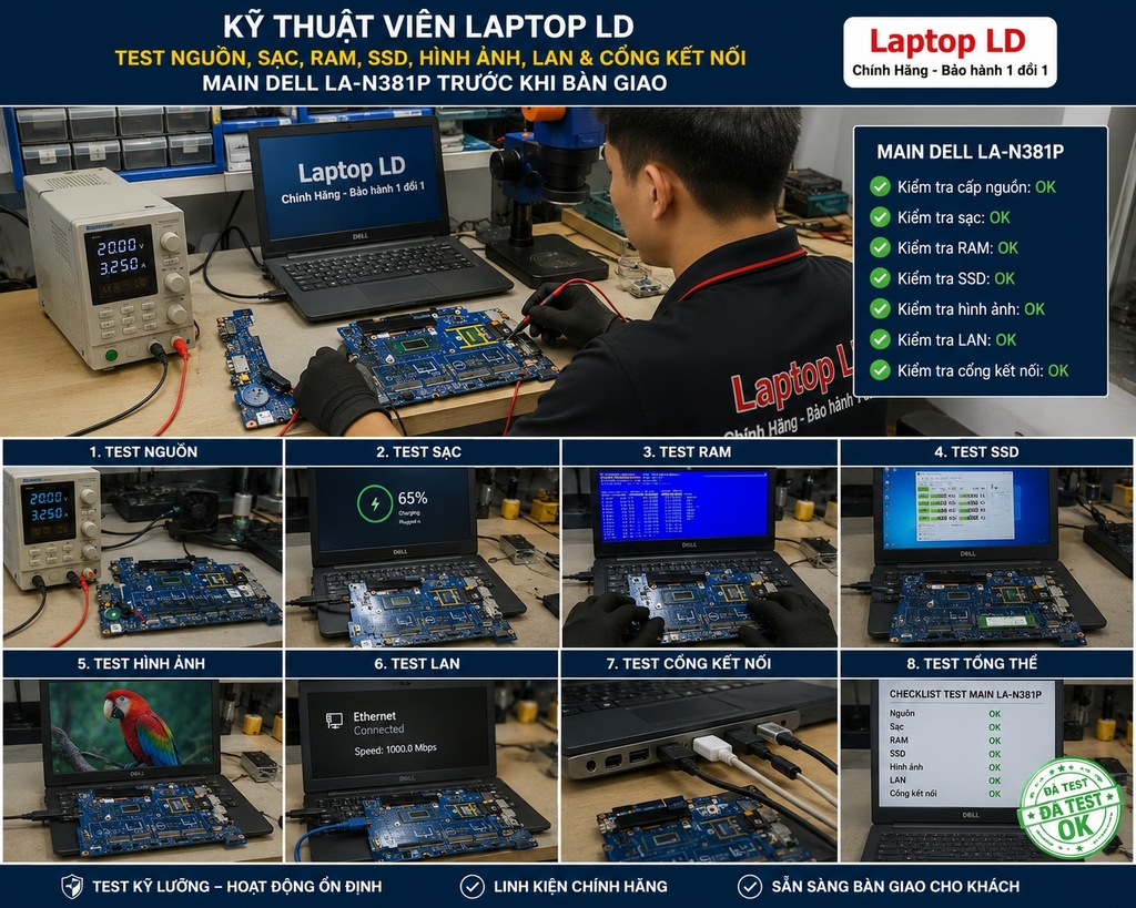 Main Dell Latitude 5450 | CPU Ultra 5 135U | LA-N381P