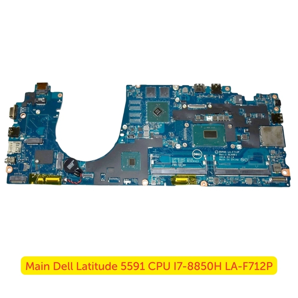 Main Dell Latitude 5591 CPU I7-8850H LA-F712P