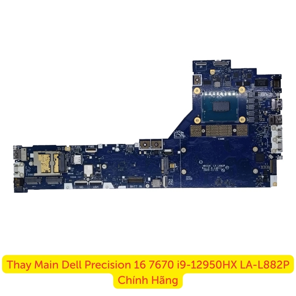 Main Dell Precision 16 7670 | CPU i9-12950HX LA-L882P
