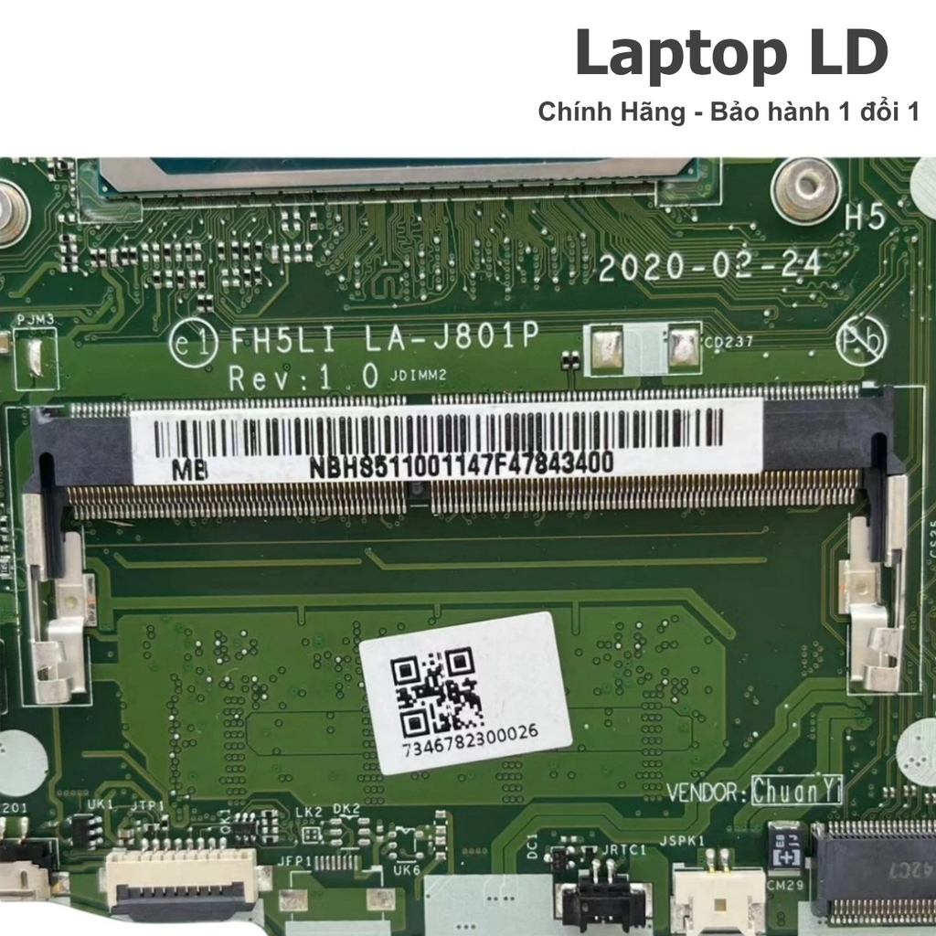 Main Acer Aspire A315-56 CPU i3-1005G1 LA-J801P