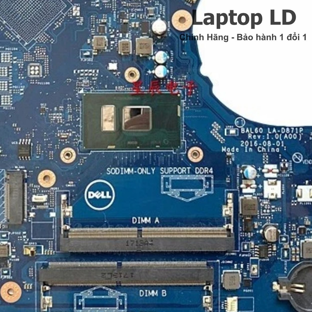 Main Dell Inspiron 14 5468 / 15 5566 i7-7500U LA-D871P Zin, BH 1 đổi 1