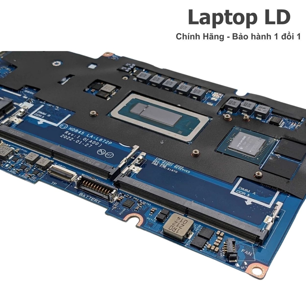 Main Dell Latitude 5431 CPU i5-1250P MX550 - LA-L872P