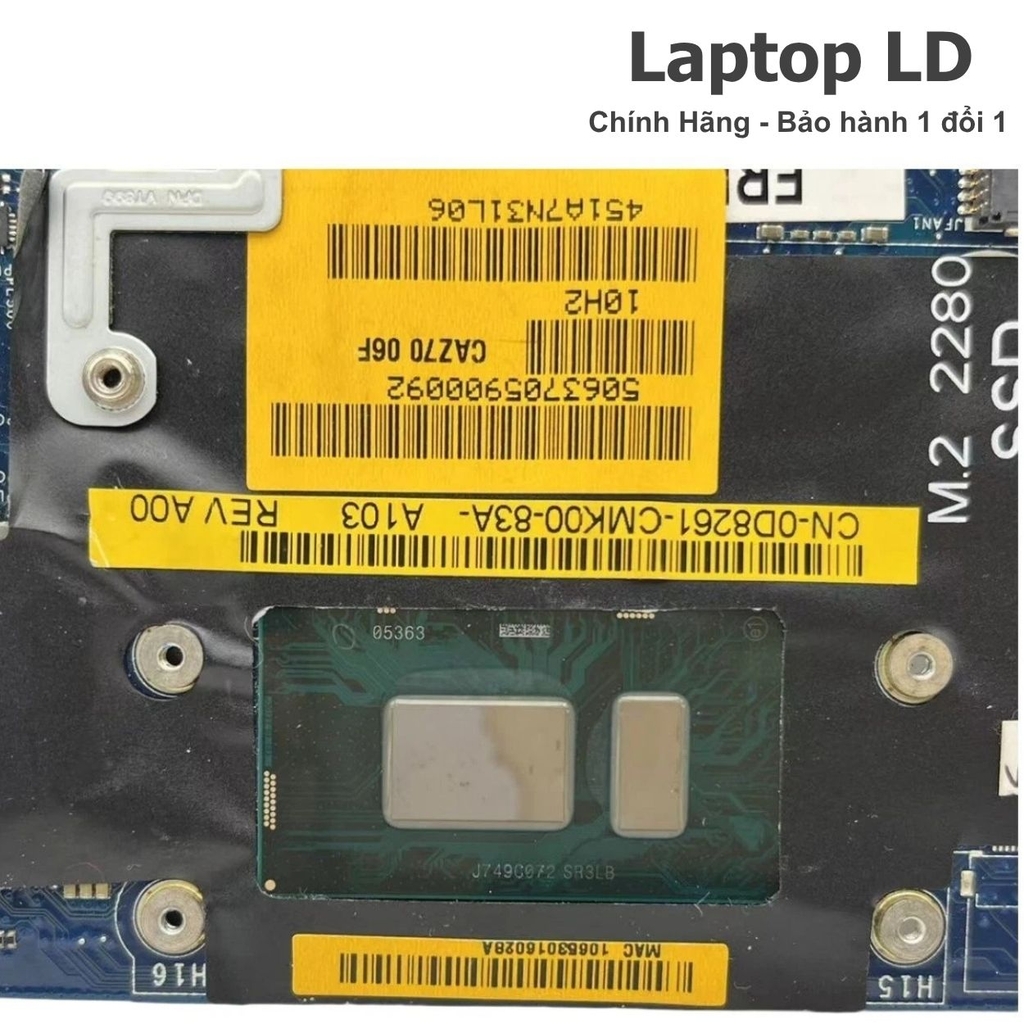 Main Dell XPS 13 9360 CPU i7-8550U 8GB LA-F051P Hàng Zin, BH 1 đổi 1