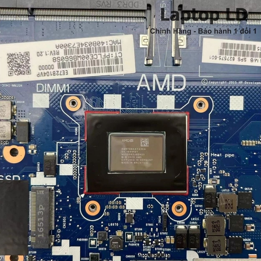 Main HP EliteBook 755 G3 CPU A10-8700B 6050A2728001