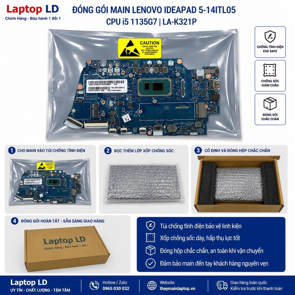 Main Lenovo Ideapad 5-14ITL05 | CPU i5 1135G7 | LA-K321P