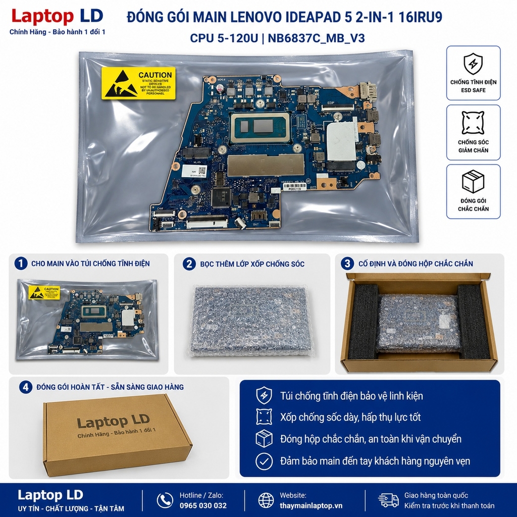 Main Lenovo IdeaPad 5 2-in-1 16IRU9 | CPU 5-120U | NB6837C_MB_V3