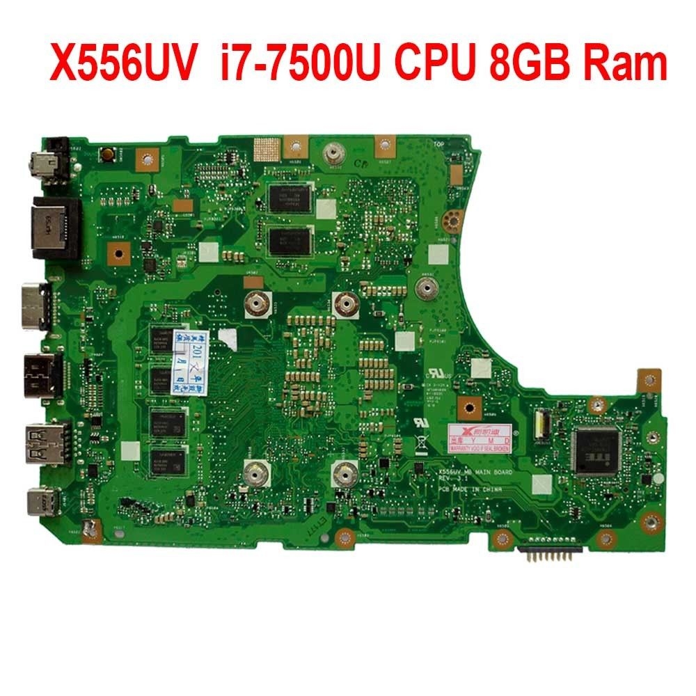 Main Asus X556UV X556UB X556UR CPU i7-7500U