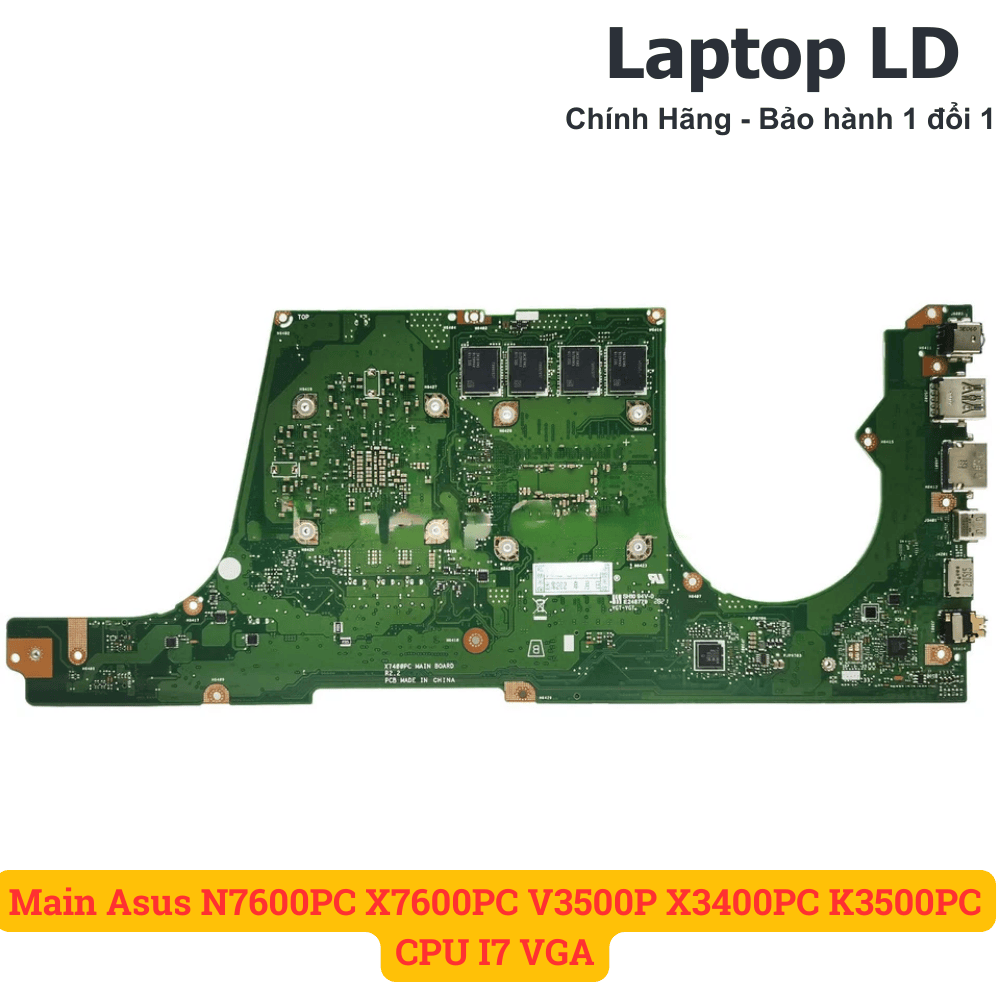 Main Asus N7600PC X7600PC V3500P X3400PC K3500PC CPU I7 VGA