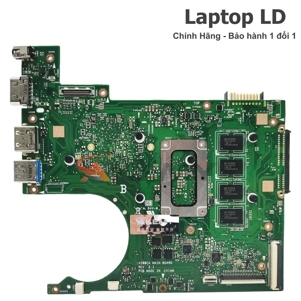 Main Asus X200CA / D200CA / K200CA / F200CA CPU i3-3217U Hàng Zin Chính Hãng, BH 1 Đổi 1