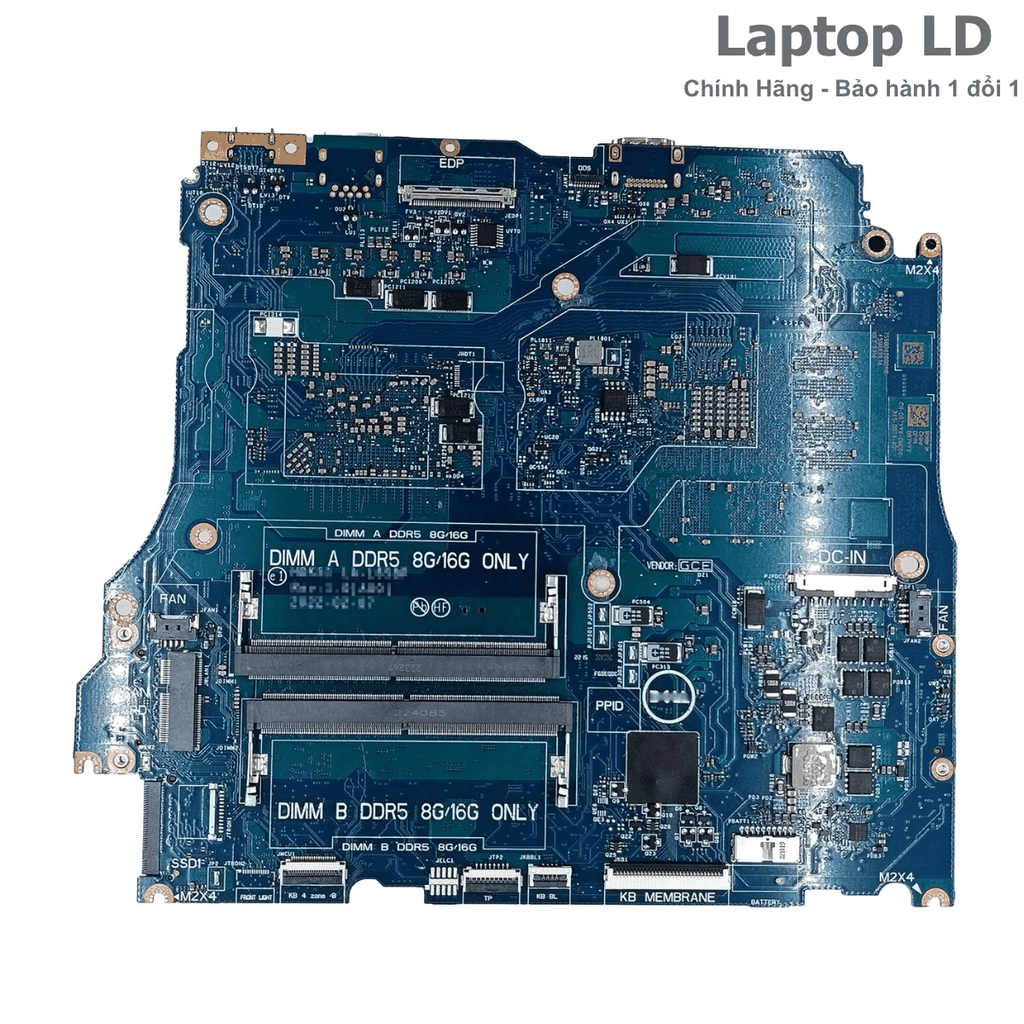 Main Dell Alienware M15 R7 LA-L651P CPU i7-12700H VGA RTX3070 Ti
