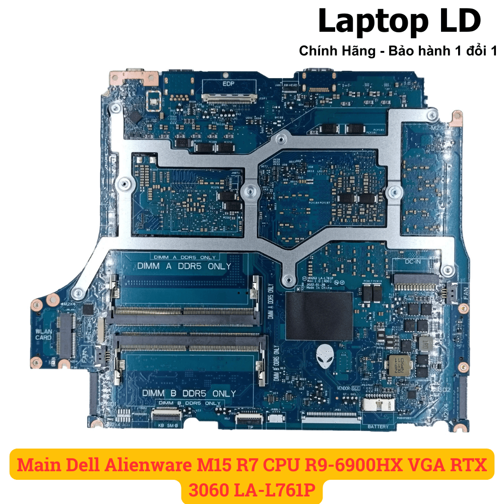 Main Dell Alienware M15 R7 CPU R9-6900HX VGA RTX 3060 LA-L761P