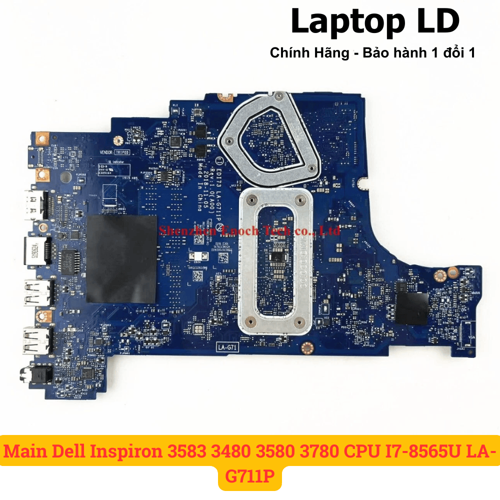 Main Dell Inspiron 3583 3480 3580 3780 CPU I7-8565U LA-G711P
