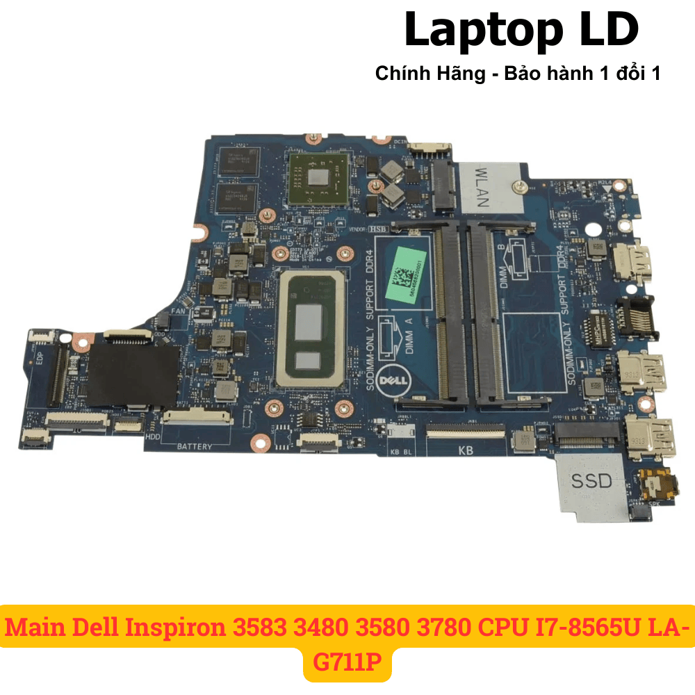 Main Dell Inspiron 3000 15-3583 | CPU I7-8565U | LA-G711P