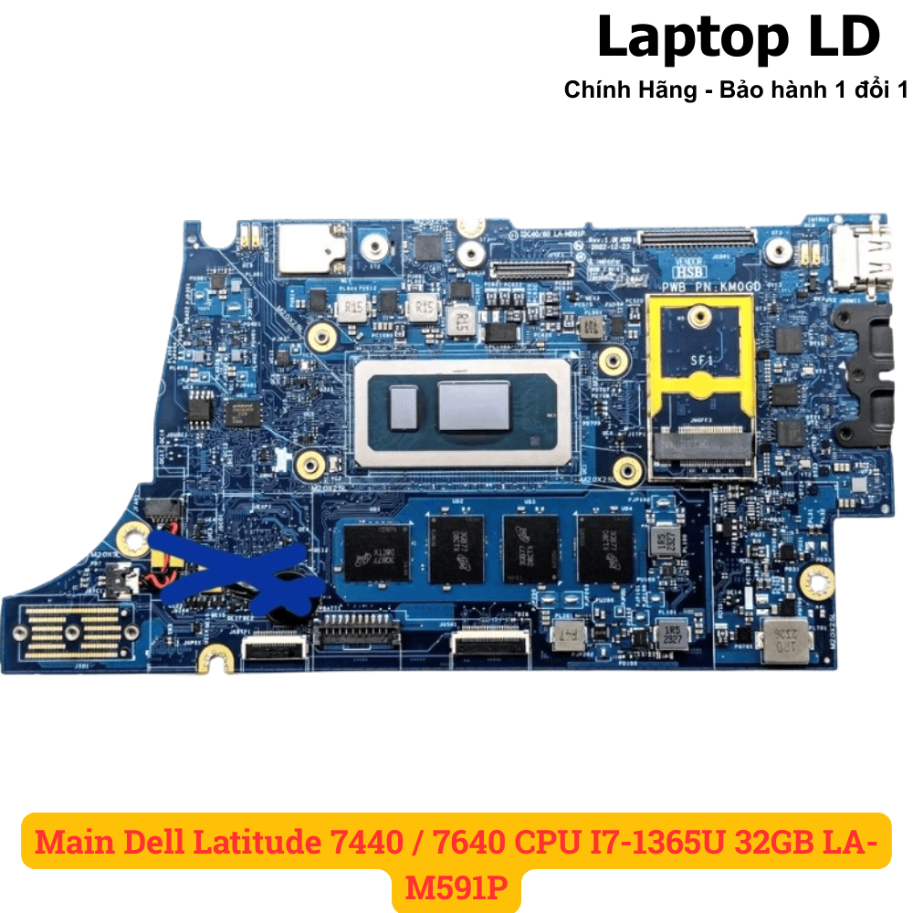 Main Dell Latitude 7440 | 7640 | CPU I7-1365U | LA-M591P