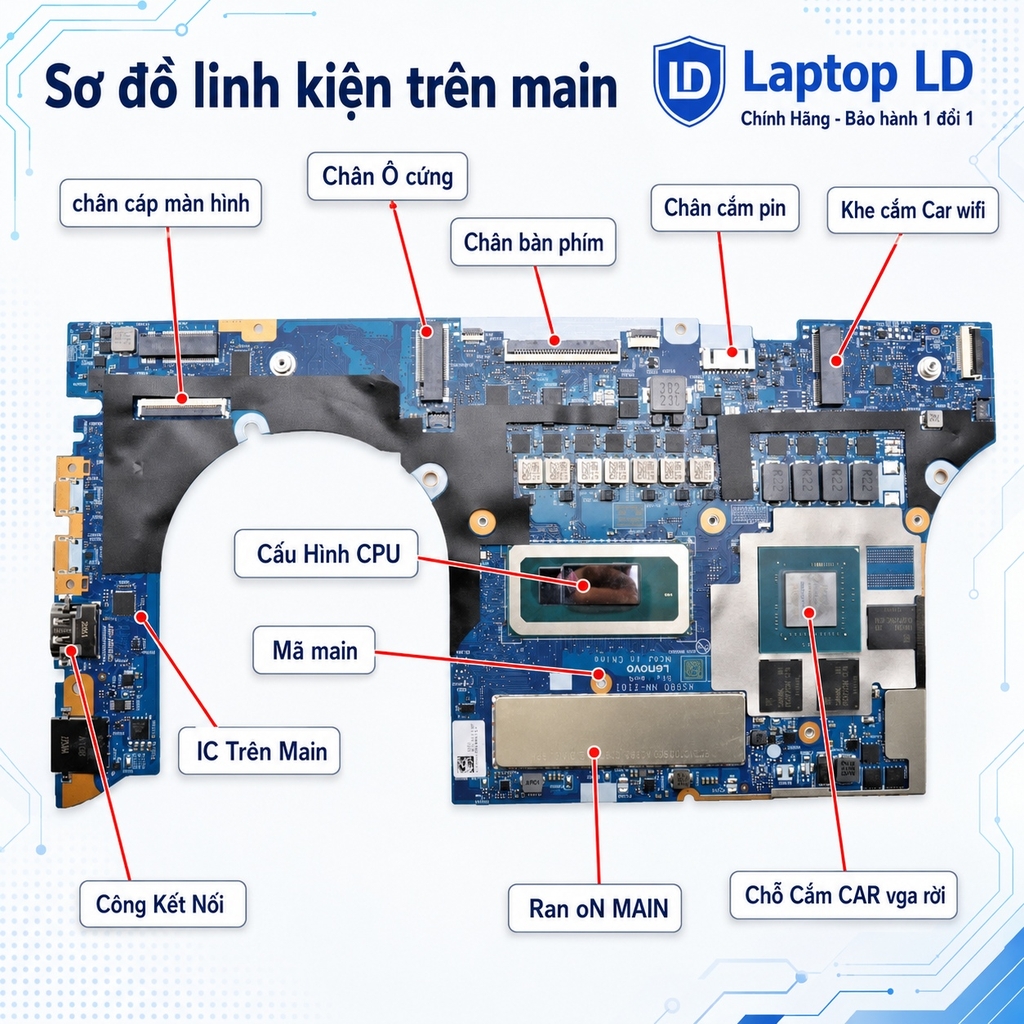 Main Lenovo IdeaPad Pro 5 16IRH8 | CPU I7 13700H | NM-F161