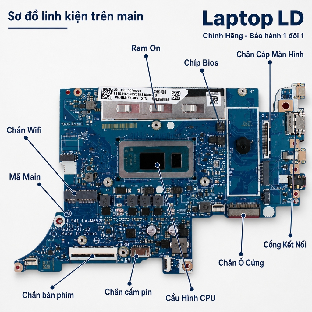Main Lenovo IdeaPad Slim 5 16IRL8 | CPU I7-1355U | LA-M652P