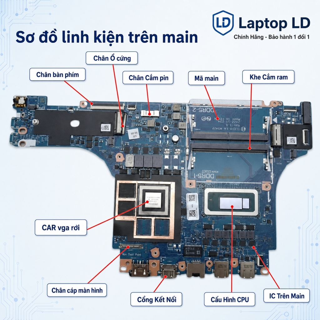 Main Lenovo LOQ 16IRH8 | CPU I7 13620H | LA-M542P