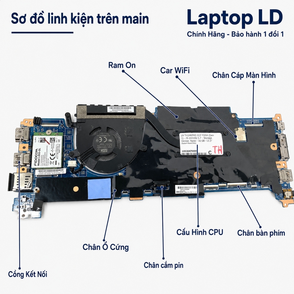Main Lenovo ThinkPad X13 Yoga Gen 1 | CPU i5-10310U | 19733-1