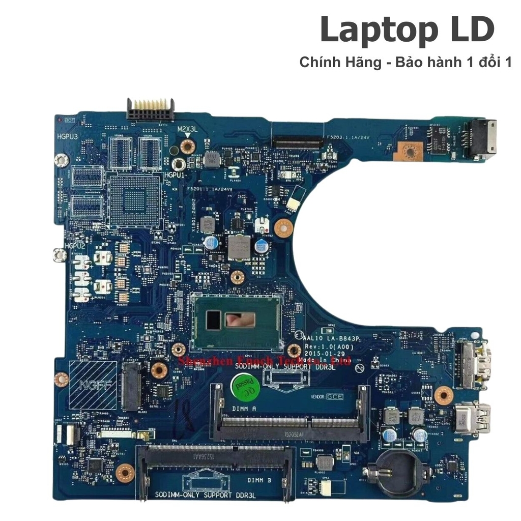 Main Dell Inspiron 5758 | CPU i5-5250U LA-B843P