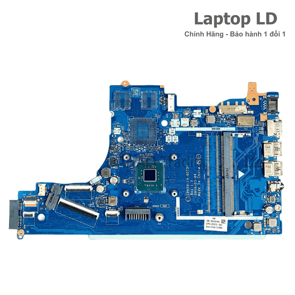 Main HP Pavilion 15-DA CPU I3-10110U LA-G07FP