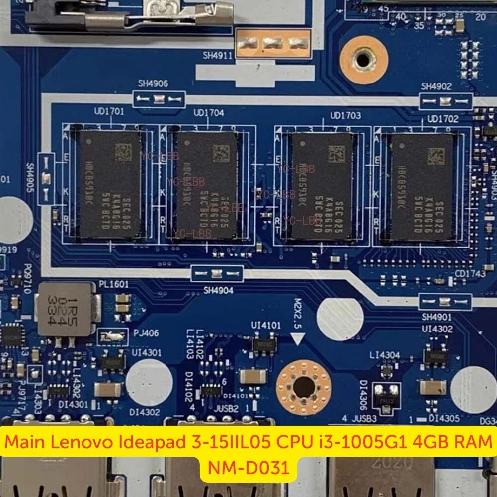 Main Lenovo Ideapad 3-15IIL05 CPU i3-1005G1 4GB RAM NM-D031