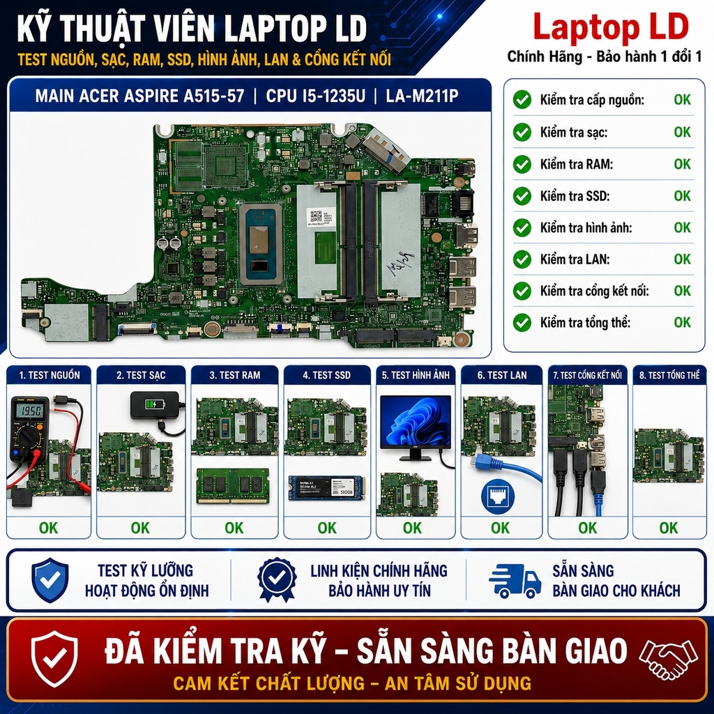 Main Acer Aspire 5 A515-57 | CPU i5-1235U LA-M211P