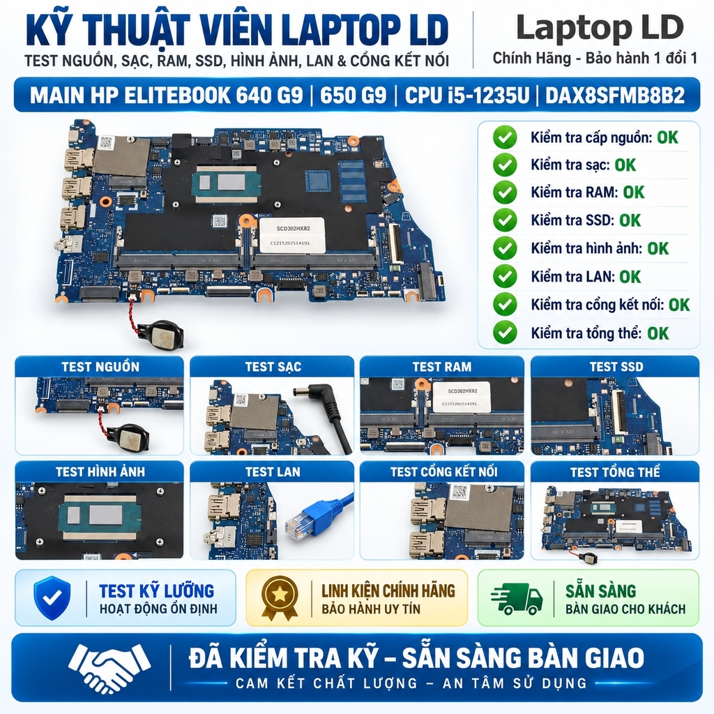 Main HP EliteBook 640 G9 |  650 G9 | CPU i5-1235U | DAX8SFMB8B2